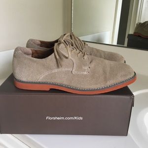 Florsheim boys suede dress shoes